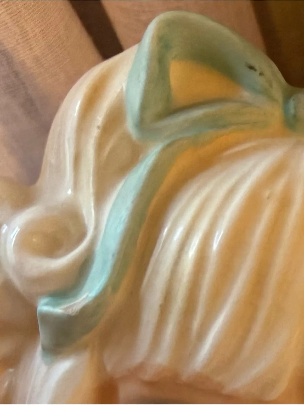 Vintage Nippon Yoko Boeki Co. Lady Head Vase Blue Vtg Japan 1960s
